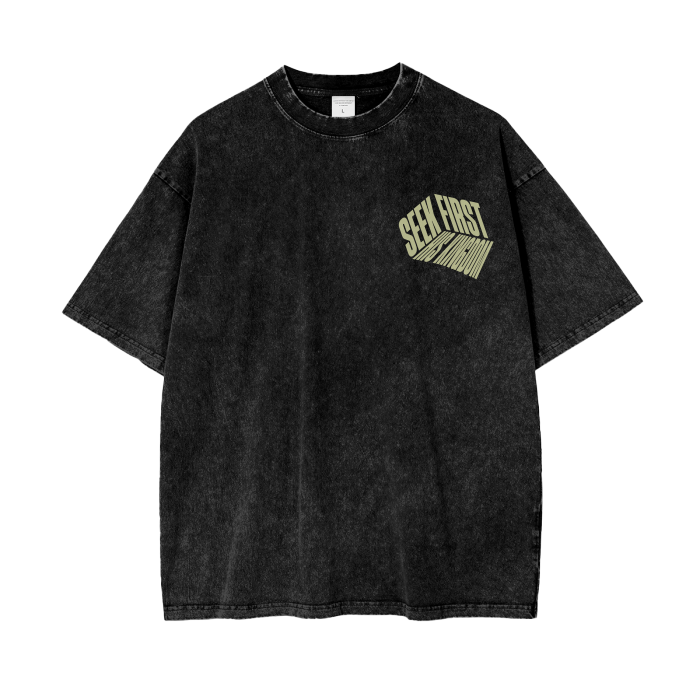"Seek First His Kingdom" Oversized T-Shirt - Salt and Light Apparel Store