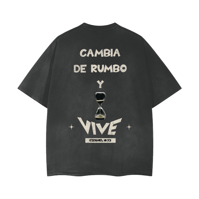 "Cambia De Rumbo Y Vive"-Vintage T-Shirt - Salt and Light Apparel Store