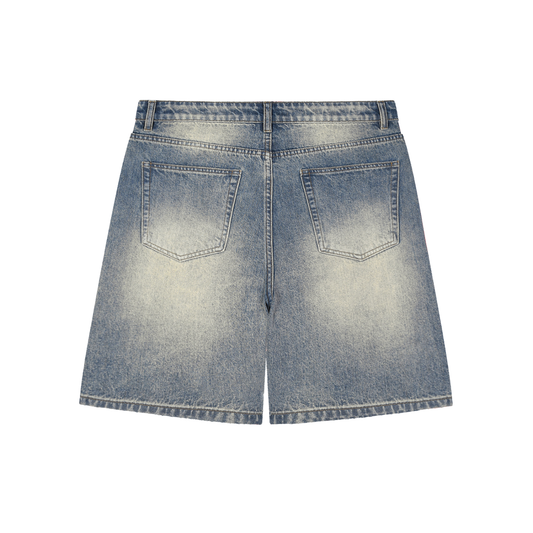 Crown Of Thorns Baggy Denim Shorts