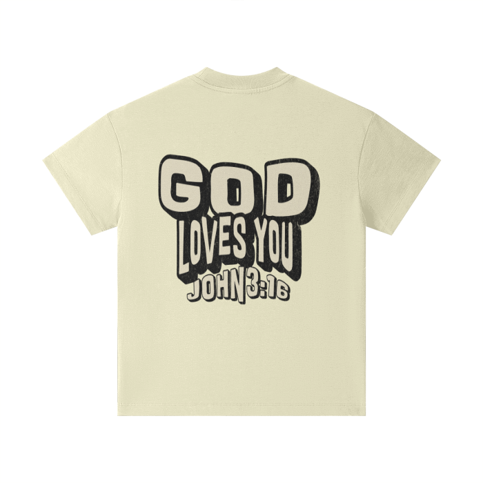 "Jesus Loves You" Kids Heavyweight T-Shirt