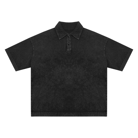 Blood Bought – Heavyweight Washed Polo - Salt and Light Apparel Store