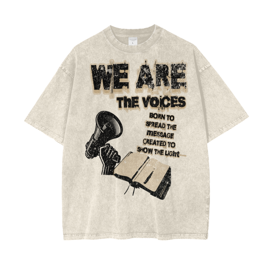 "We Are The Voices" Oversized T-Shirt - Salt and Light Apparel Store