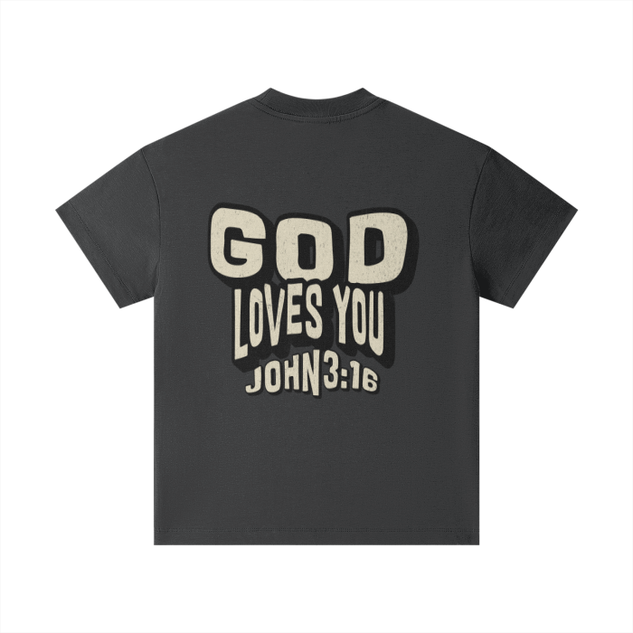 "Jesus Loves You" Kids Heavyweight T-Shirt