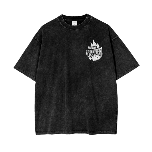 "In my heart like fire" Unisex Oversized T-Shirt - Salt and Light Apparel Store