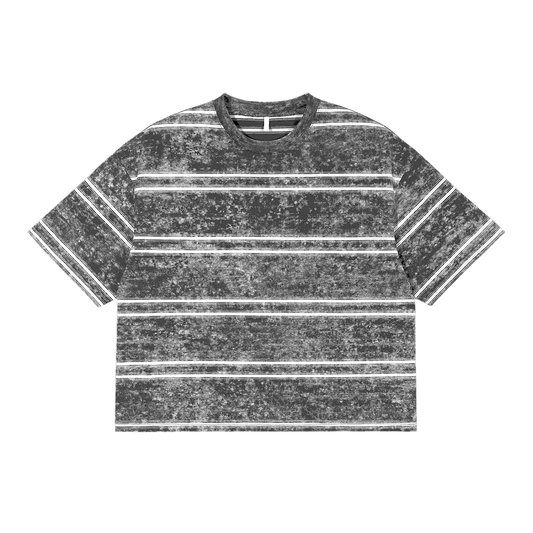 Built Different - Washed Stripe Boxy T-shirt - Salt and Light Apparel Store